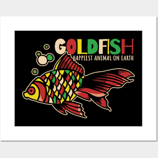 Vintage Goldfish Tattoo Posters and Art